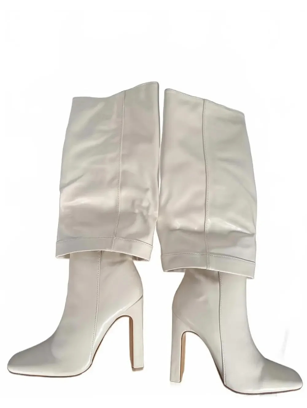 NWT Lulus Lorlia Almond Square Toe Knee High Boots Almond Size 5 - Picture 6 of 10